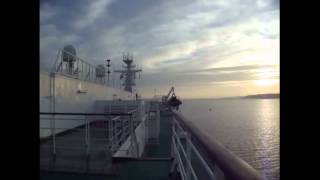 Departing From Poole on the Barfleur Ferry Ruel Britania [upl. by Karim]