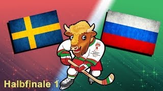 Lets Commentary Eishockey WM 2014 061  Russland  Schweden Halbfinale 1 [upl. by Ayaros]