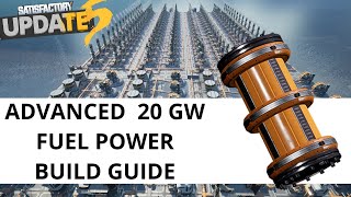 Satisfactory Fuel Generator Setup Build Guide  100 EFFICIENT Satisfactory Update 5 Fuel Power [upl. by Dalury683]