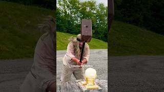 Battle Hammer vs Ballistic Head ancientweapons vikings medievalweapons [upl. by Loredana]