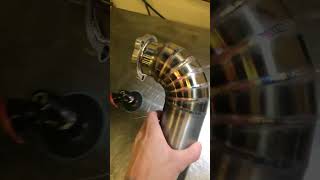 STAINLESS INTERCOOLER PIPES WELDING welding svets stainlesssteel [upl. by Atteyram657]