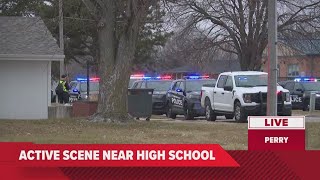 Active shooter situation confirmed at Perry High School in Iowa [upl. by Ahtekahs]