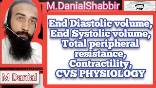 End Diastolic Volume End Systolic Volume TPR  Contractility  CVS PHYSIOLOGY M Danial Shabbir [upl. by Yttig]