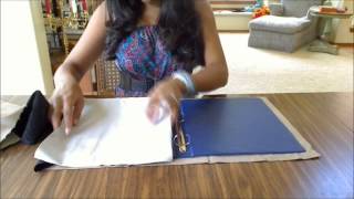 How to make a binder cover with pockets [upl. by Quinby]