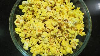 Popcorn Recipe  how to make popcorn  yummy popcorn home made popcorn [upl. by Esinyt]