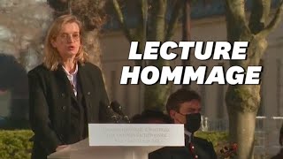 Journée des victimes du terrorisme lémouvante lecture par Chloé Bertolus du quotLambeauquot de Philip [upl. by Slin]