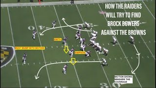 What the Raiders will do to get Brock Bowers free against the Browns Film breakdown [upl. by Ileana]