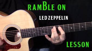 how to play quotRamble Onquot by Led Zeppelin  acoustic guitar lesson [upl. by Ilyse]