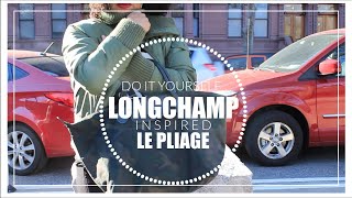 DIY LONGCHAMP LE PLIAGE TOTE BAG [upl. by Abbotson]