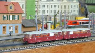 Brawa 64305 N Gauge DCC Schienenbus on St Johann layout [upl. by Yauqram480]