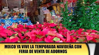 Mixco ya vive la temporada navideña con feria de venta de adornos [upl. by Lednor]