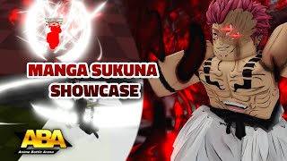 ABA INDEPTH MANGA SUKUNA SHOWCASE 1200 COMBO ALL SKILLS SHOWN [upl. by Izawa]