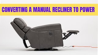 Converting a Manual Recliner to PowerAnd vice versa [upl. by Pius126]