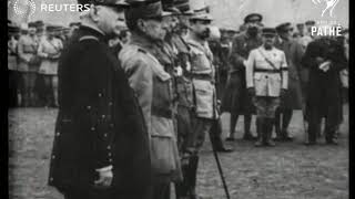 French president makes Petain Marshal of France 1918 [upl. by Avis]