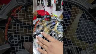 Ashaway Viper XT 1600 Stringing ashaway viperxt1600 badminton racket [upl. by Addiego]