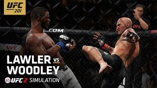 UFC 201 EA SPORTS UFC 2 Simulation – Lawler vs Woodley [upl. by Onig379]