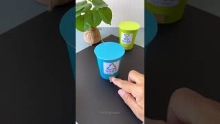 How to make Easy Origami Paper Dustbin DIY Paper Trash Bin dustbin kaise banate hai The Craft ideas [upl. by Adriaens121]