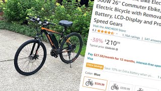 Important About ANCHEER Electric Bike Electric Mountain Bike 500W Review [upl. by Rech]