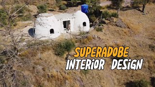 Superadobe Evde İç Tasarım Çuvaldan Koltuk Yapımı ve Mutfak Tezgahı [upl. by Akoyn]