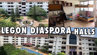 UNIVERSITY OF GHANA LEGON DIASPORA HALLS TOUR [upl. by Ahsatal]