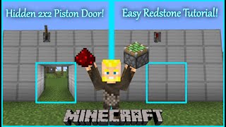 Making a 2x2 Piston Door in Minecraft is Easy Java [upl. by Aisatsan]