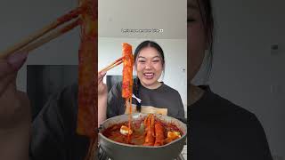 GIANT tteokbokki mukbang 🤤 [upl. by Aennaej]