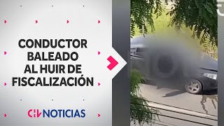 Conductor de app FUE BALEADO por carabinero cuando intentó huir de fiscalización  CHV Noticias [upl. by Adnirolc454]