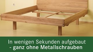 Metallfreies Holzbett aufbauen  kinderleicht amp schnell  allnatura Ihr SchlafExperte [upl. by Mandi223]