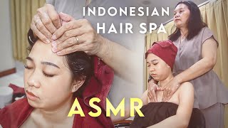 ASMR Creambath  Gentle Hair Spa amp Body Massage in Indonesian Salon [upl. by Anul234]