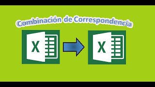 Combinacion de Correspondencia Parte 05  EXCEL  EXCEL Hojas [upl. by Kavanaugh680]