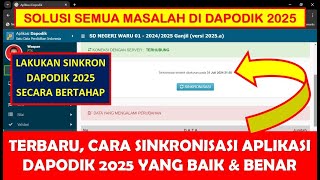 CARA SINKRONISASI APLIKASI DAPODIK 2025 YANG BAIK DAN BENAR [upl. by Goda]