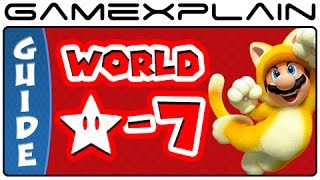 Super Mario 3D World  World Star7 Green Stars amp Stamp Locations Guide amp Walkthrough [upl. by Kirima]