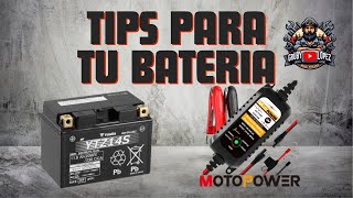 TIPS PARA LA BATERIA DE TU MOTO [upl. by Leroy]