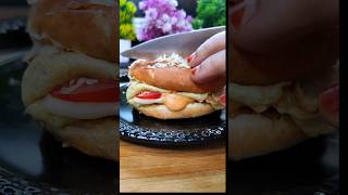 Subhaan Allah ❤ shortvideo food hadis breakfast burger omlet cooking ytshots pakeezakitchen [upl. by Dafodil]