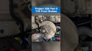 Front brake job on an F30 328i in less than 60 seconds Check out Part 5 of Project 328i BMW N20 [upl. by Ylerebmik759]