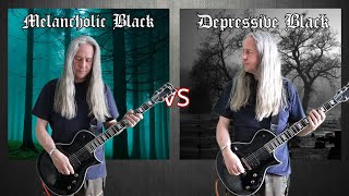 Melancholic Black Metal VS Depressive Black Metal Ultimate Guitar Riffs Battle [upl. by Atterbury]