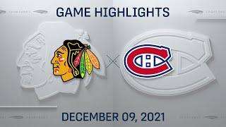 NHL Highlights  Blackhawks vs Canadiens  Dec 9 2021 [upl. by Raual]