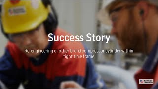 Success Story Reengineering of other brand compressor cylinder within tight time frame [upl. by Eniahs]