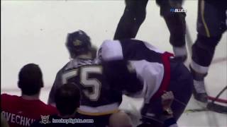 Quintin Laing vs Cam Janssen Feb 13 2010 [upl. by Hynes274]