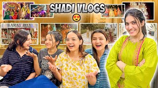 REACTING TO OUR SHADI VLOGS 😍  Hamari Funny Dance Performances 😂 [upl. by Ainslie]