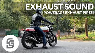 Interceptor 650 exhaust sound With Powerage exhaust pipes [upl. by Innob79]