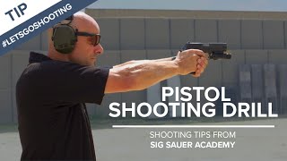 Pistol Shooting Drill to Improve Accuracy  Shooting Tips from SIG SAUER Academy [upl. by Gnof]