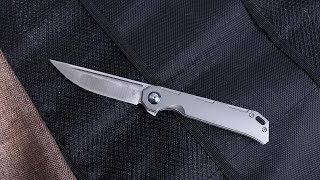 Kizer Begleiter Folding Pocket Knife S35VN Blade and Titanium Handle Knife Ki4458T2 [upl. by Fates798]