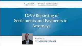 Preview  1099 Reporting of Settlements and Payments to Attorneys [upl. by Aicenod825]