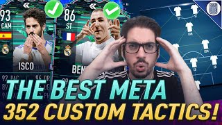 THE BEST META 352 CUSTOM TACTICS FOR FIFA 22 ULTIMATE TEAM ELITE amp FUTCHAMPS FLASHBACK ISCO [upl. by Driskill31]