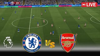 🔴LIVE  CHELSEA vs ARSENAL  Premier League 2024  EPL Match Live Stream  PES Game Simulation [upl. by Cesare616]