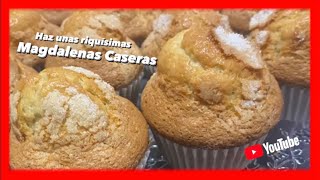 HAZ que tus MAGDALENAS caseras siempre queden ESPONJOSAS receta SENCILLA Y RAPIDA [upl. by Jolynn]