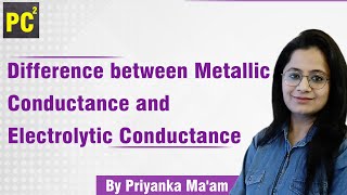 Difference between Metallic Conductance and Electrolytic Conductance [upl. by Drusilla926]