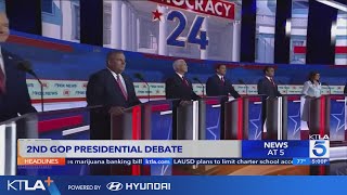 Republican presidential candidates take debate stage in Simi Valley [upl. by Amikan]