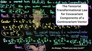 Transformation Law for Covariant Components of Contravariant Vectors [upl. by Mazman440]